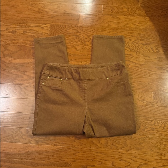 Ruby Rd. | EUC Women’s Petite Tan Straight-Leg Pants Size 16 - Picture 3 of 6